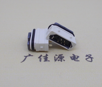 内蒙古Micro USB防水母座 白色全塑接口