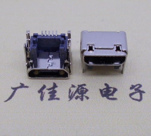 潮州Micro usb 连接器 加高4.15/4.45双壳母座