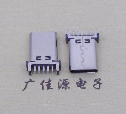 鄂州type-c10p立插接口13.1mm15.1mm插板180度母头